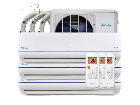 PoulaTo: 36000 BTU Tri Zone Ductless Mini Split Air Conditioner and Heat Pump